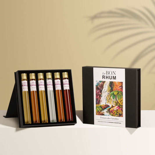 Coffret dégustation de rhum : Trésors des Caraïbes